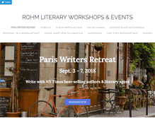 Tablet Screenshot of pariswritersconference.com